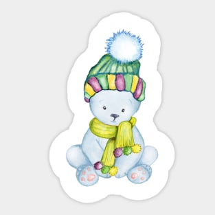 Winter Bear Two! Sticker